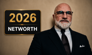 Shahid Bolsen speaking at a conference in 2026, highlighting his estimated net worth, career, and financial journey in a professional setting.
