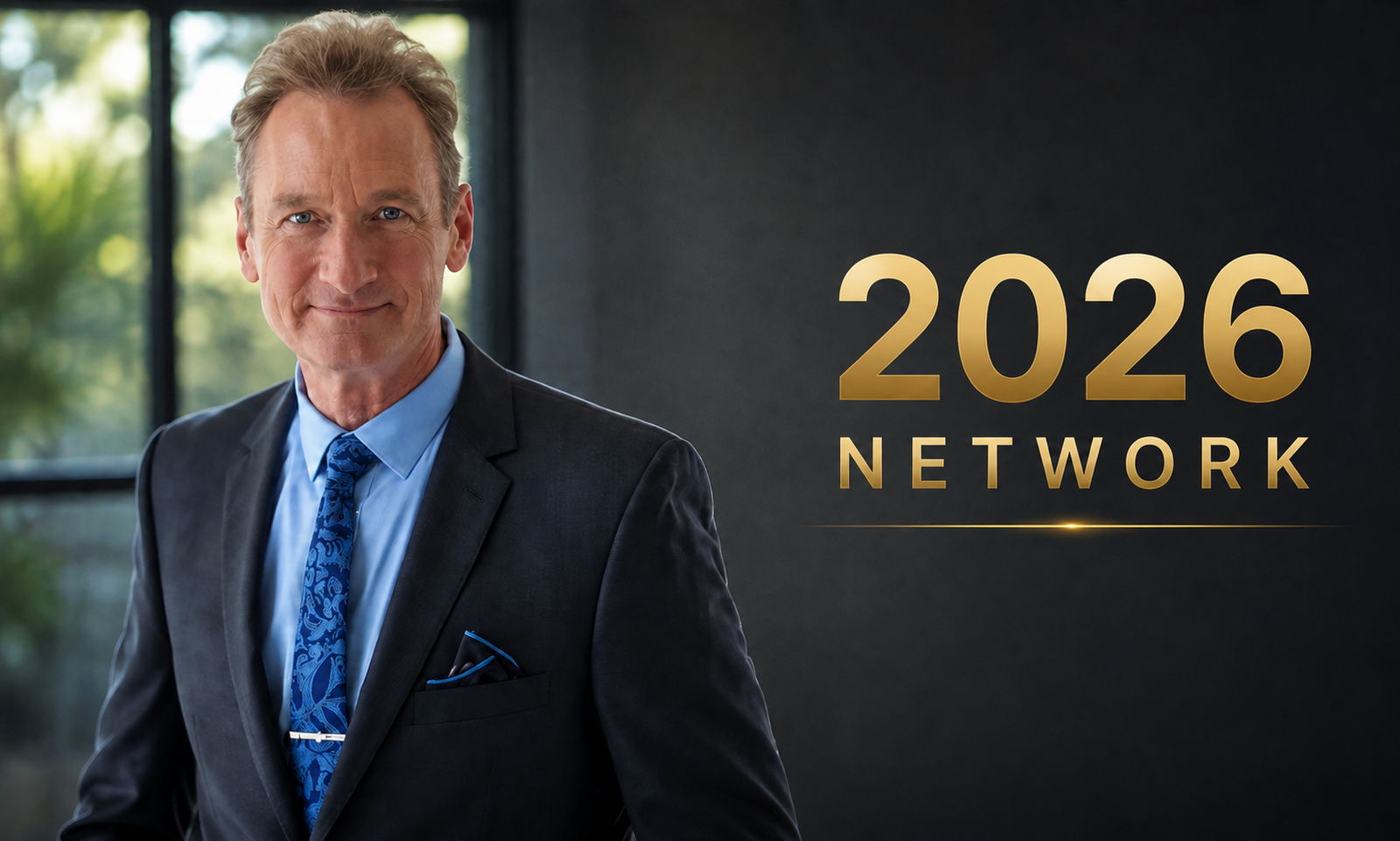 Ryan Stiles standing in a studio wearing a blue checkered shirt
