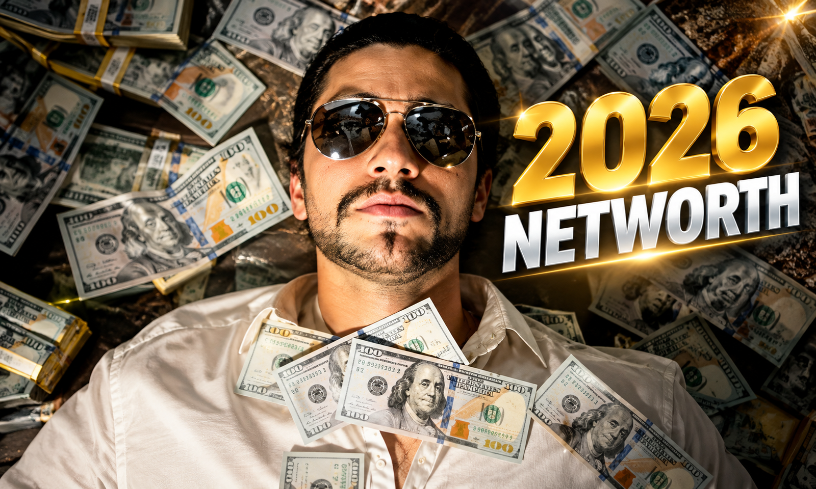 John Michael Howell net worth 2026 with the singer surrounded by money